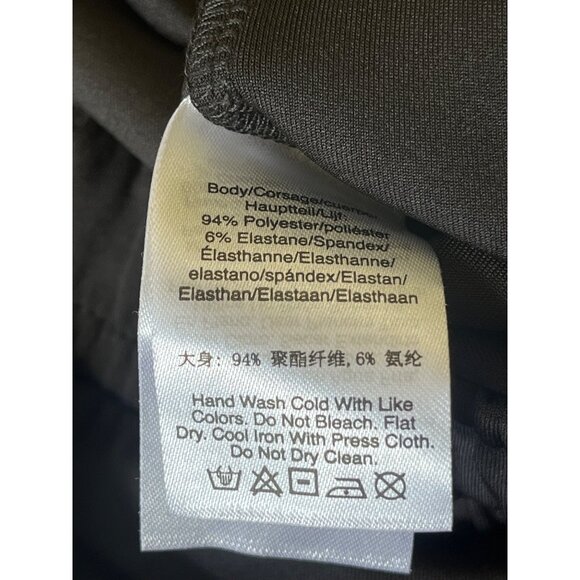 DKNY Y2LK Trrack Pants Womens Medium Black Logo Flare Hem City Athleisure - Picture 6 of 11